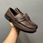 Men's casual leather shoes - New retro loungewear shoes - Soft cowhide loafers - Men's shoes