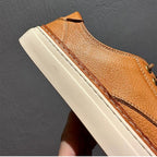 New minimalist leather shoes - Retro design, comfortable and breathable, pure leather casual shoes