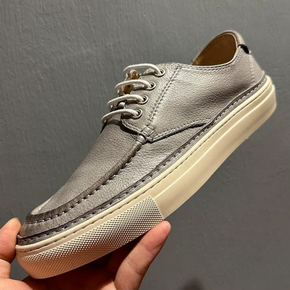 New minimalist leather shoes - Retro design, comfortable and breathable, pure leather casual shoes
