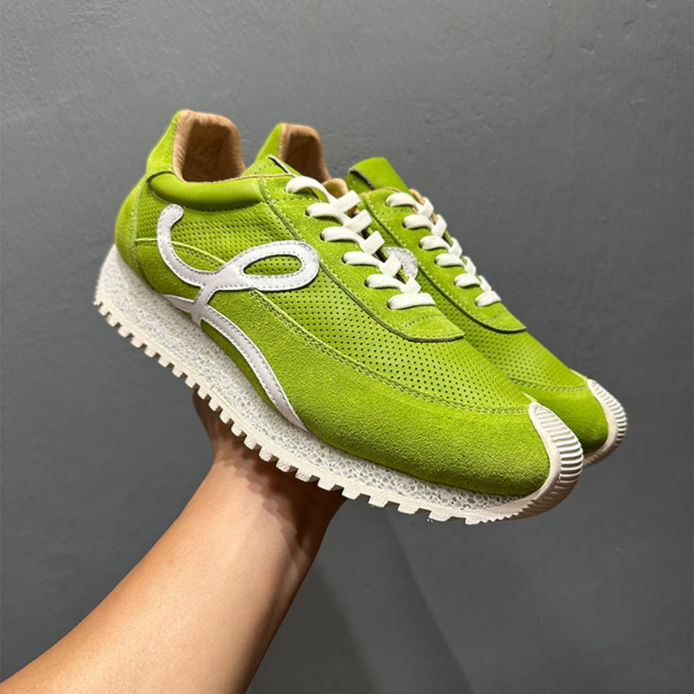 QHCCID High-Quality Cowhide Forrest Gump Casual Sneakers Men's And Women's Autumn Unisex Sneakers men’s shoes