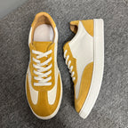 Men's classic leather sports shoes - featuring a breathable porous design and retro Deke style