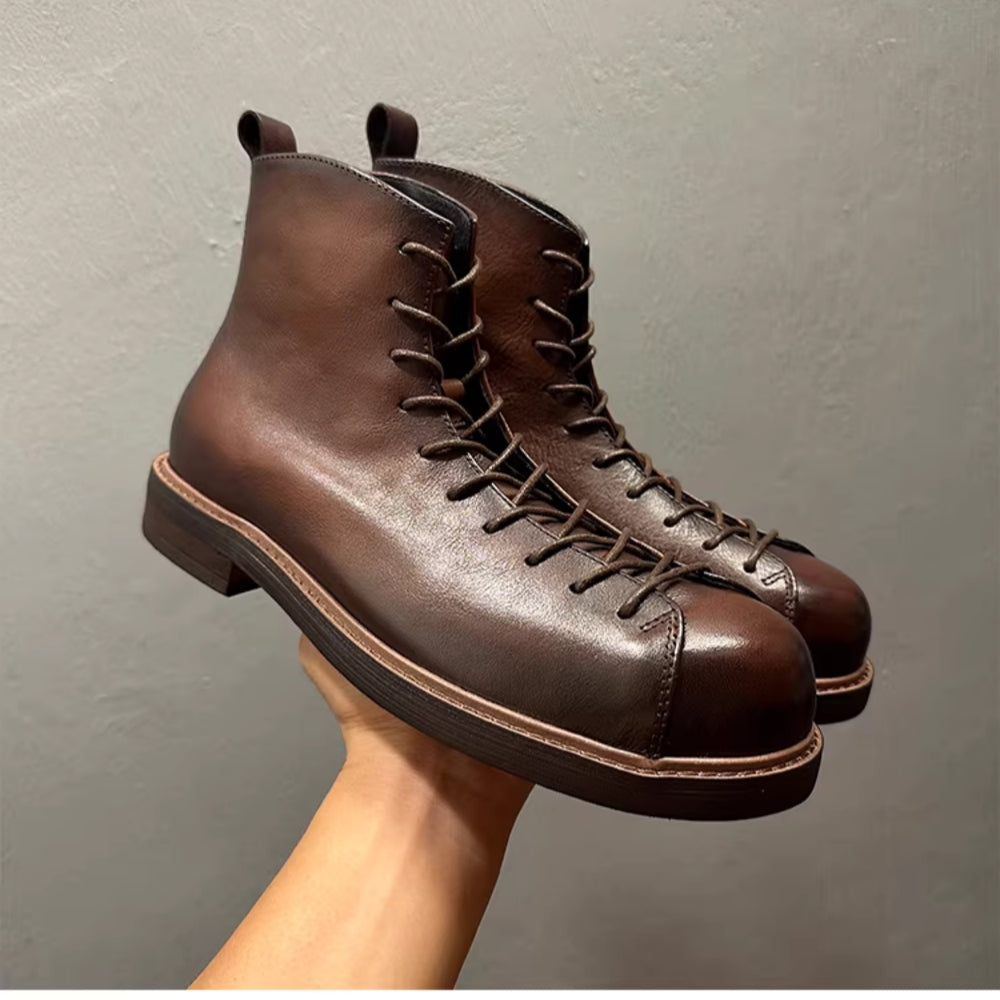 Vintage genuine leather Chelsea boots, new design, top-quality cowhide material men's boots