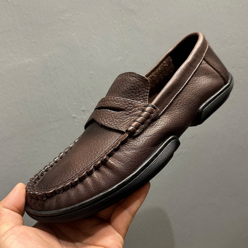 Men's casual leather shoes - New retro loungewear shoes - Soft cowhide loafers - Men's shoes