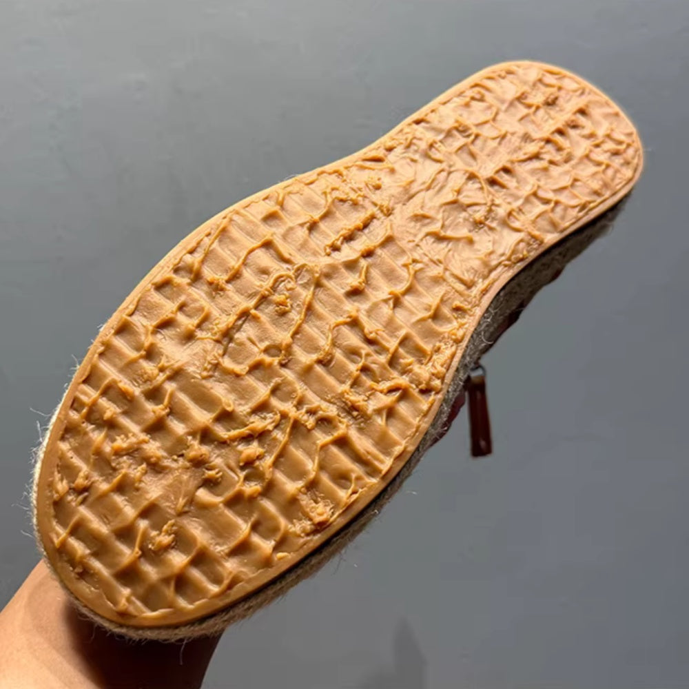 New men's leather shoes - Slip-resistant and durable, suitable for casual wear men's high-top shoes