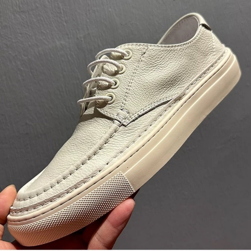New minimalist leather shoes - Retro design, comfortable and breathable, pure leather casual shoes