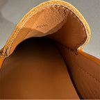 Handcrafted leather shoes by men, high-quality fashionable casual street shoes, men's footwear.