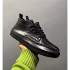 Mapi high-top men's leather shoes, with soft soles and comfortable uppers, suitable for casual occasions.