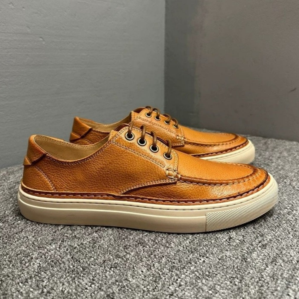 New minimalist leather shoes - Retro design, comfortable and breathable, pure leather casual shoes