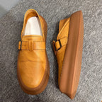 New thick-soled genuine leather British-style genuine leather multi-functional men's casual shoes
