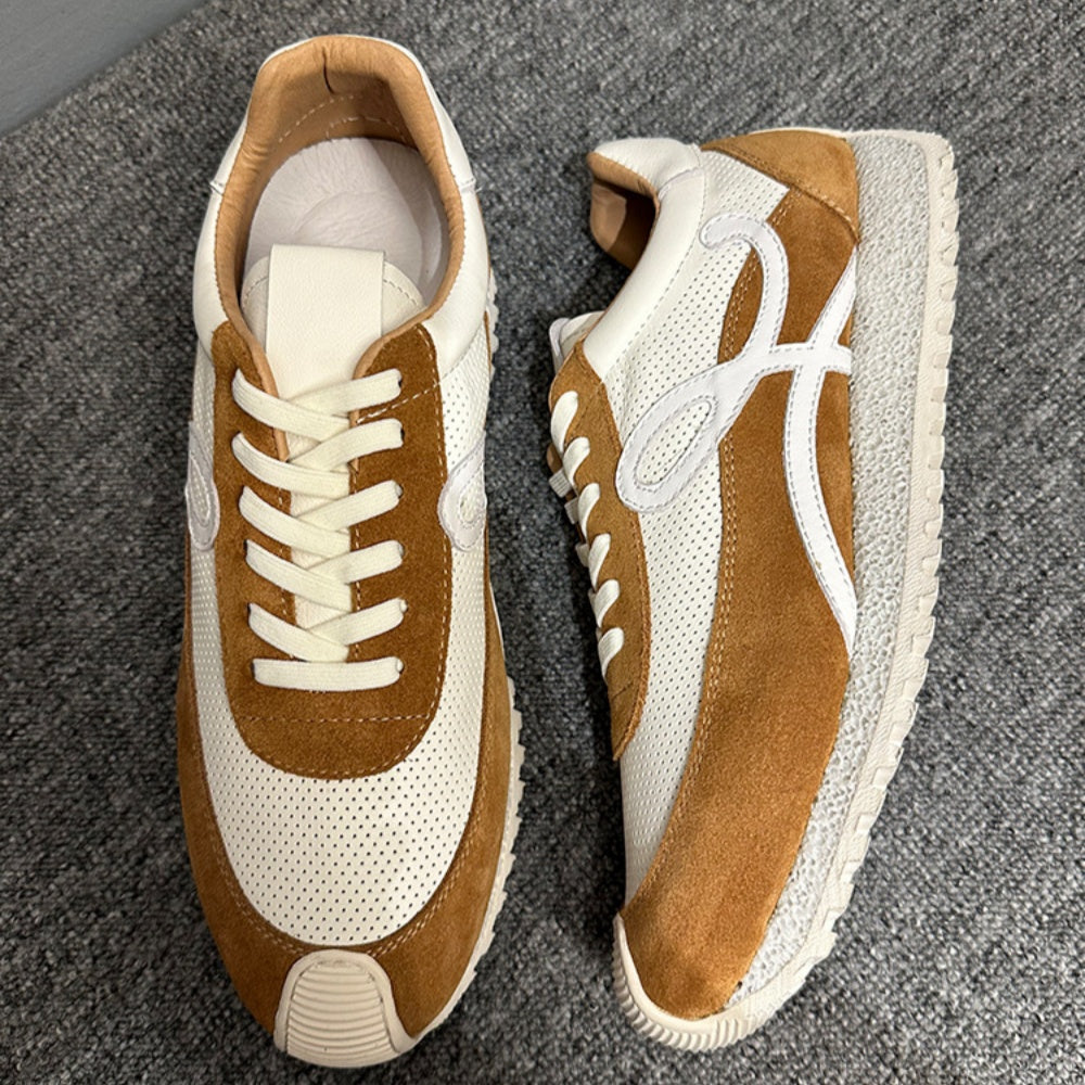 QHCCID High-Quality Cowhide Forrest Gump Casual Sneakers Men's And Women's Autumn Unisex Sneakers men’s shoes