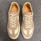 Retro original genuine leather breathable thick-soled high-heeled men's shoes, with a casual style.