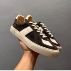 Retro original genuine leather breathable thick-soled high-heeled men's shoes, with a casual style.