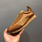New style soft-soled soft-leather comfortable handmade street casual shoes, Deqin brand shoes