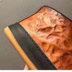 This retro high-top leather men's shoe is made of genuine leather and is both comfortable and casual.