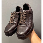 Men's retro leather casual shoes, lightweight and breathable outdoor sports casual shoes.