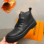 New high-top sports shoes - Men's thick and warm wool shoes - Men's genuine leather casual shoes