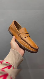 Men's casual leather shoes - New retro loungewear shoes - Soft cowhide loafers - Men's shoes