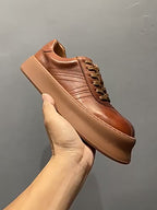 Men's leather retro casual shoes - Thick-soled high-heeled shoes - Multi-purpose sneakers