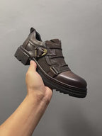 Handmade by men, made of leather, soft-soled casual shoes, multi-functional horsehide shoes