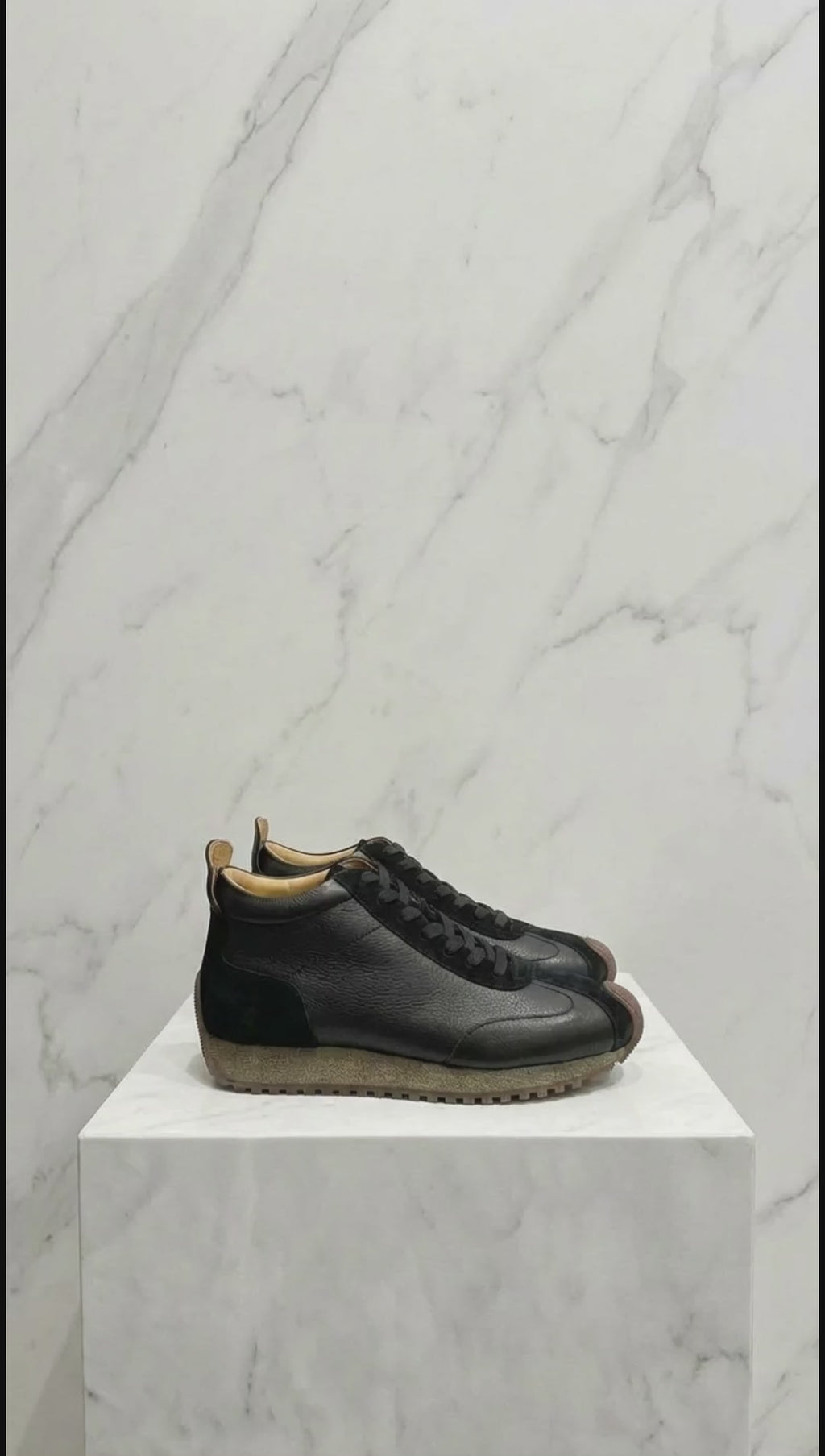 Handmade cowhide high-top shoes - Comfortable retro sports shoes - Fashionable casual sports shoes