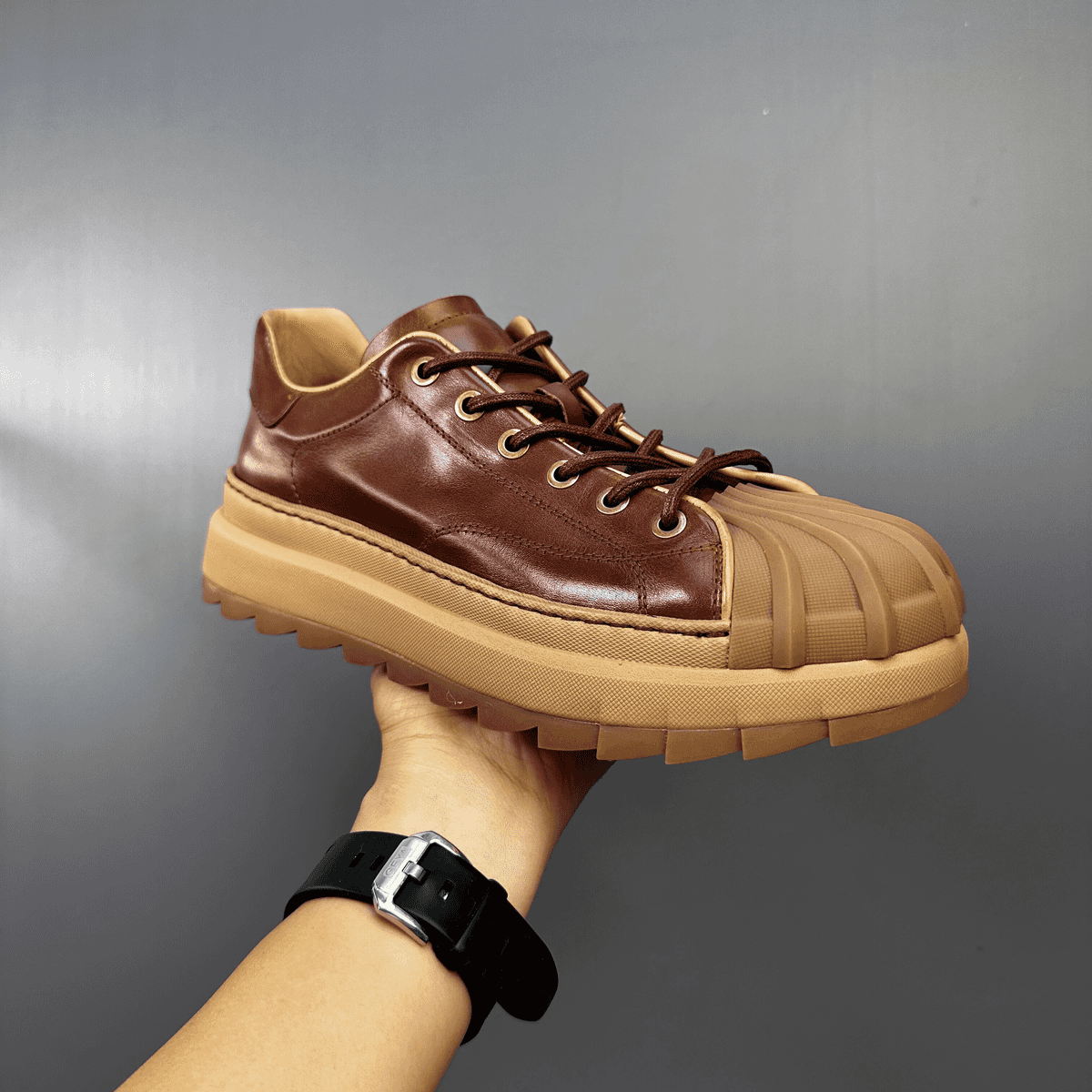 GG Men's High-end Retro Casual Shoes - Low-top design, handcrafted leather shoes with various styles